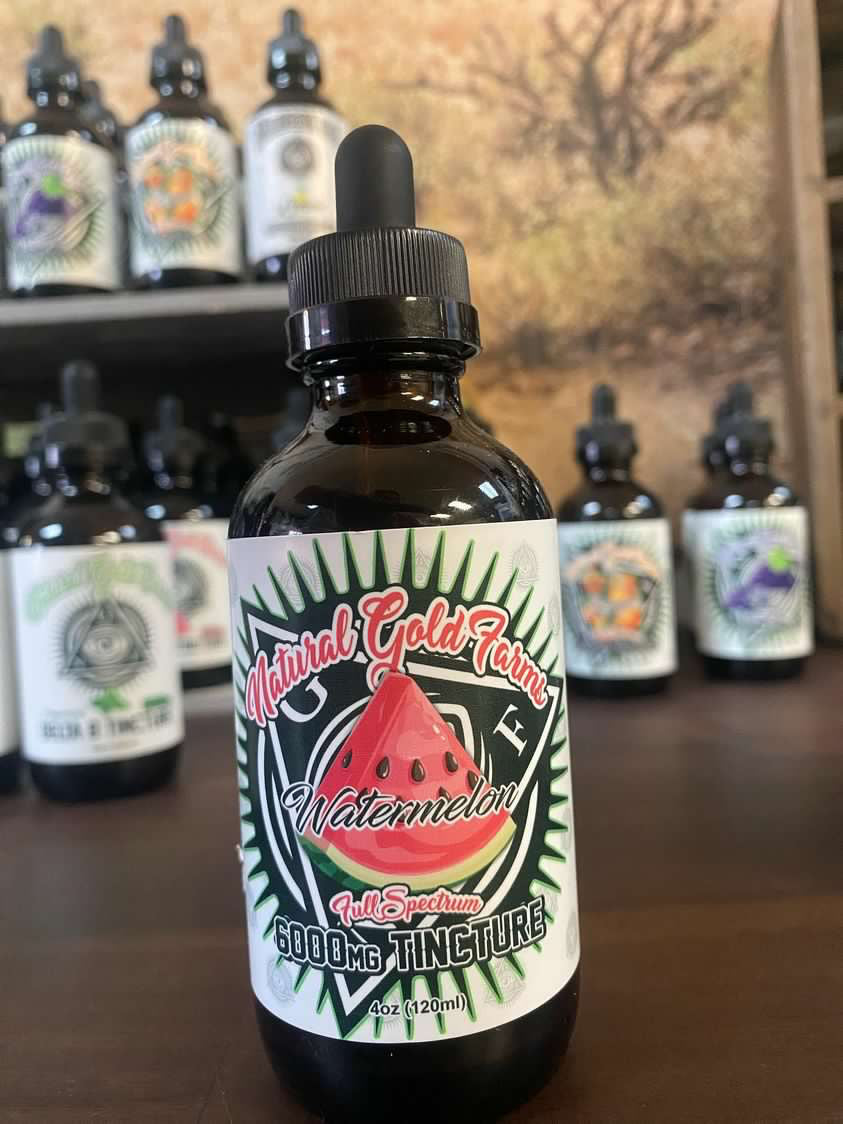 Natural Gold Farms Tincture Watermelon 6000mg Full Spectrum