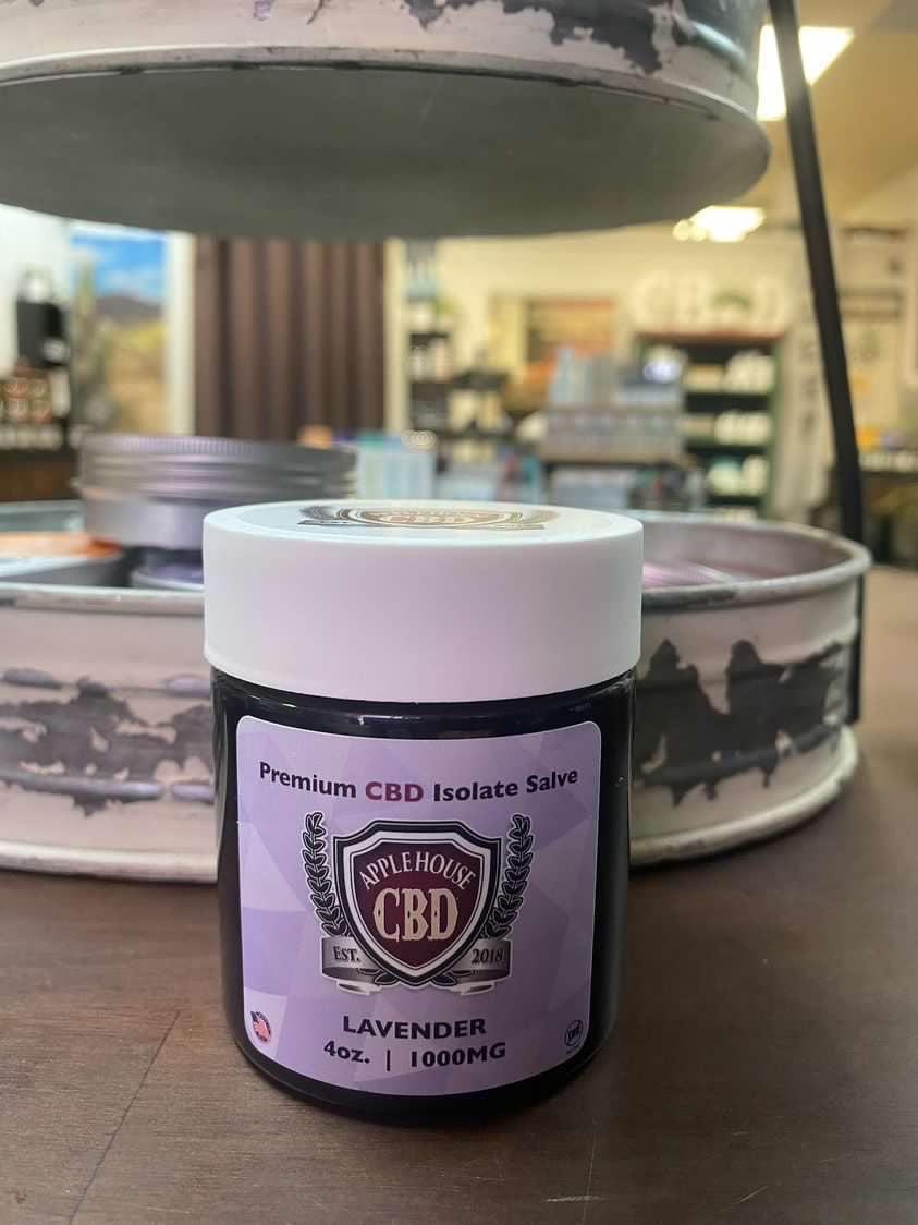 Applehouse CBD Topical Salve 1000mg Lavender 4 oz.