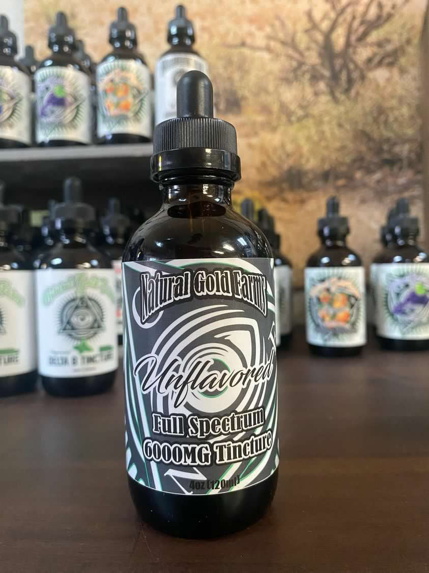 Natural Gold Farms Tincture Unflavored 6000mg Full Spectrum