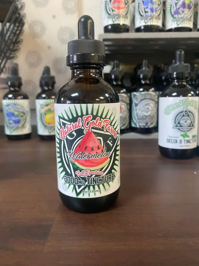 Natural Gold Farms Tincture Watermelon 3000mg Full Spectrum