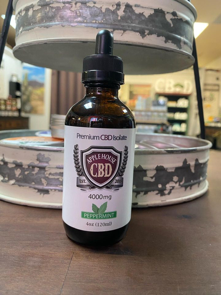 Apple House CBD Peppermint 4000mg 4oz Isolate Tincture