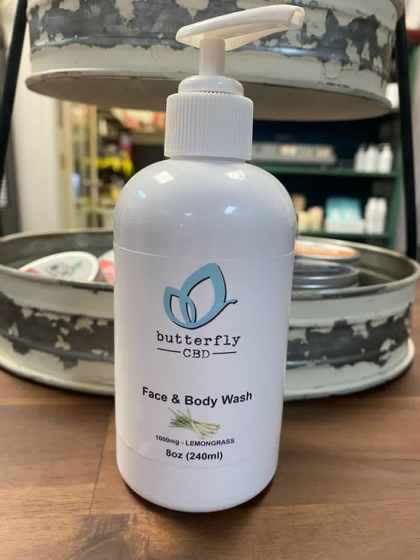 Butterfly Face & Body Wash Lemongrass 1000mg