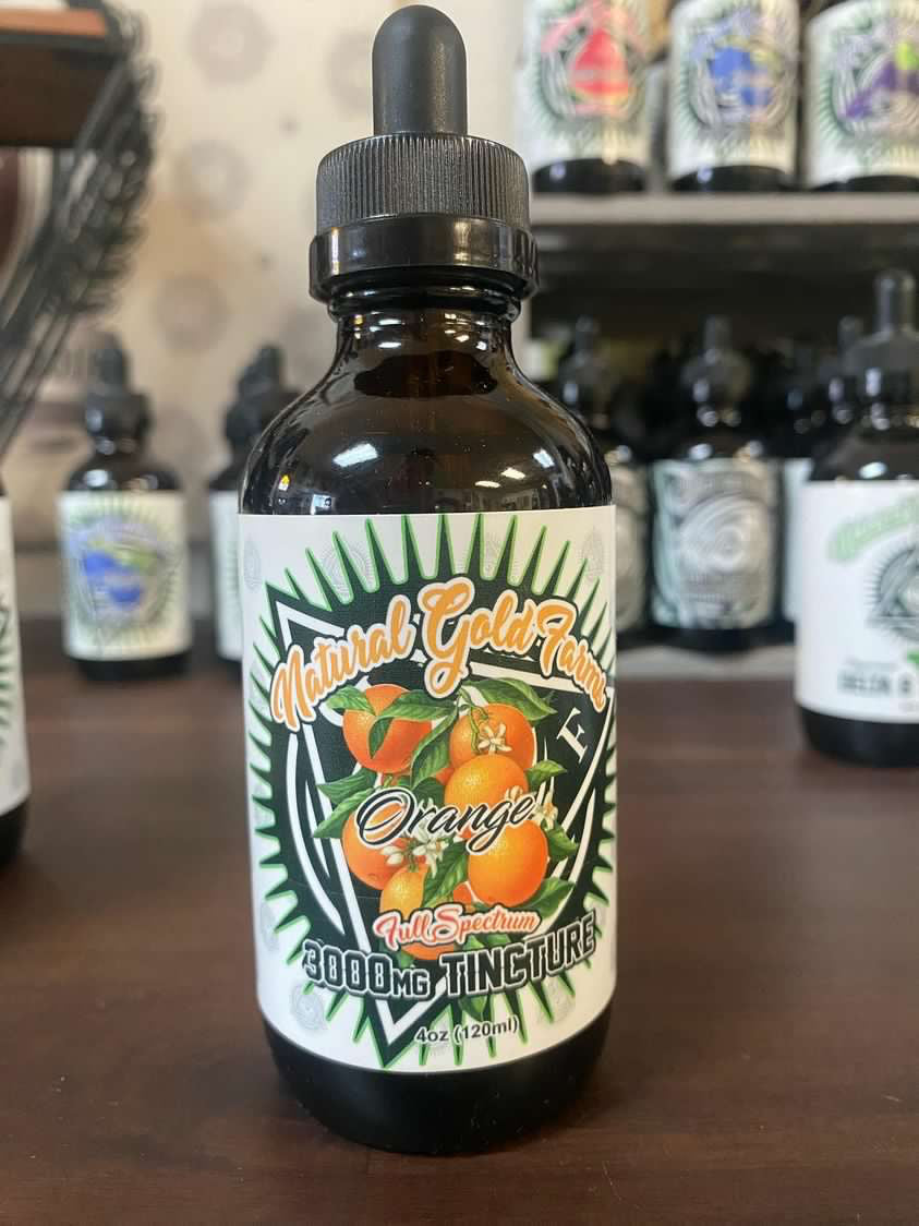 Natural Gold Farms Tincture Orange 3000mg Full Spectrum