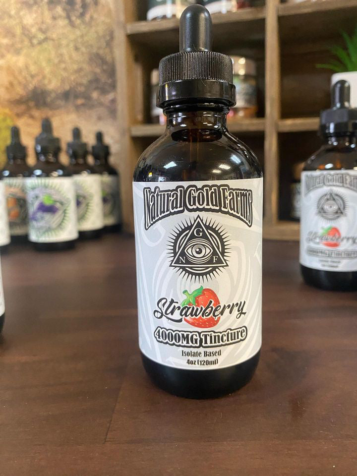 Natural Gold Farms Tincture Strawberry 4000mg Isolate