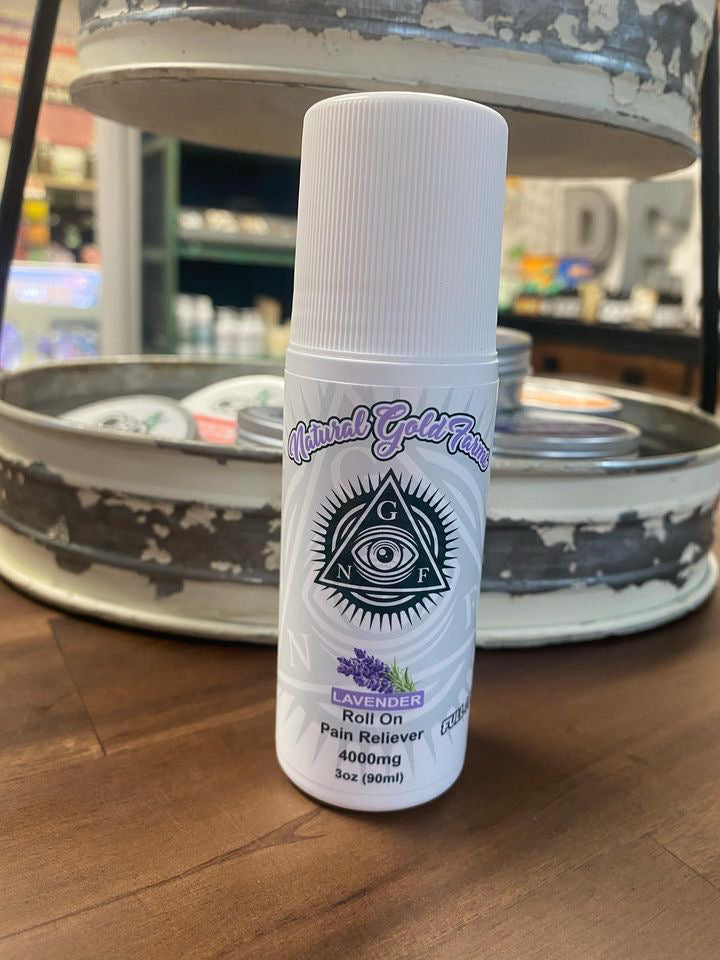 Natural Gold Farms Topical Roll-On Lavender 6000mg Full Spectrum