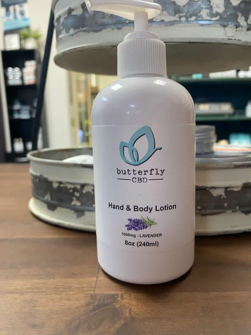 Butterfly Hand & Body Lotion Lavender 1000mg