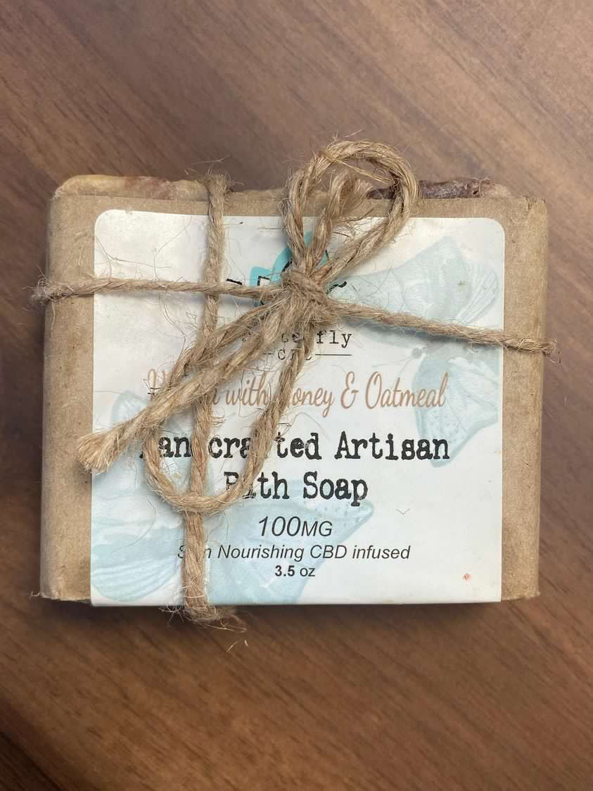 Butterfly Vanilla-Honey-Oatmeal Soap 100mg