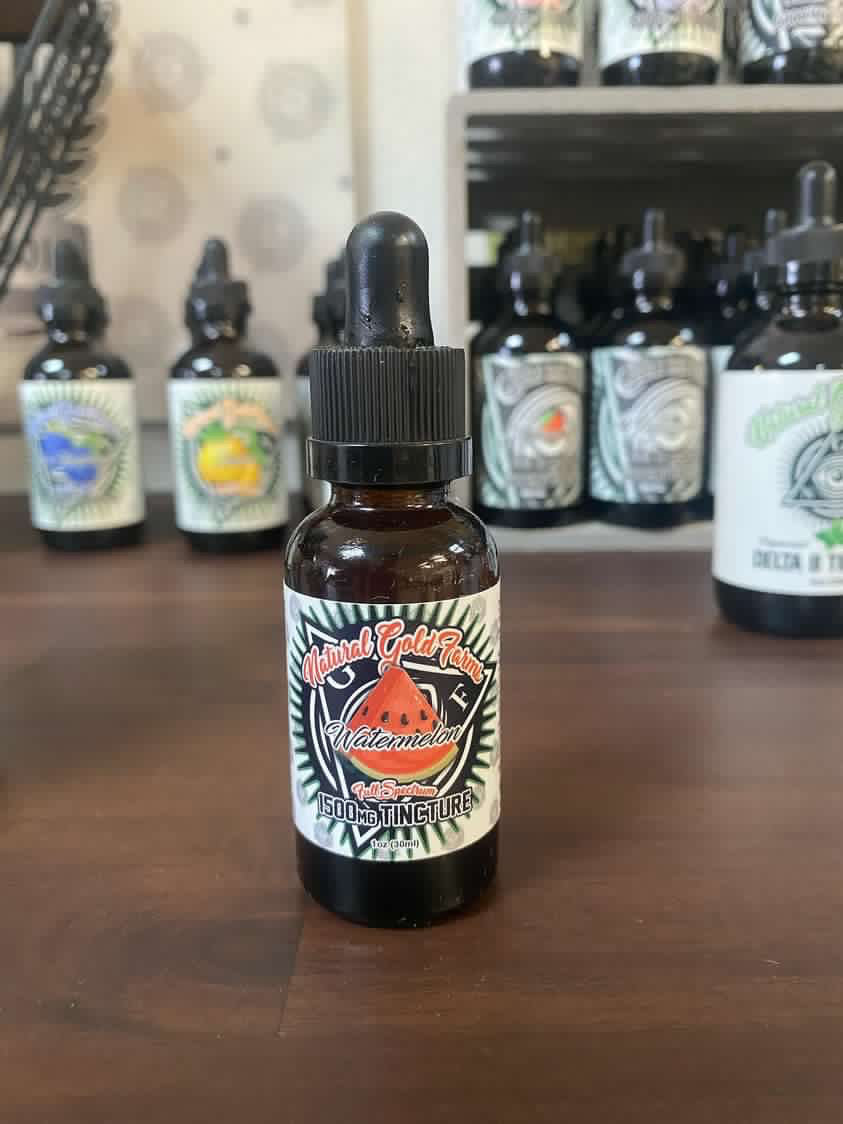Natural Gold Farms Tincture Full Spectrum Watermelon 1500mg