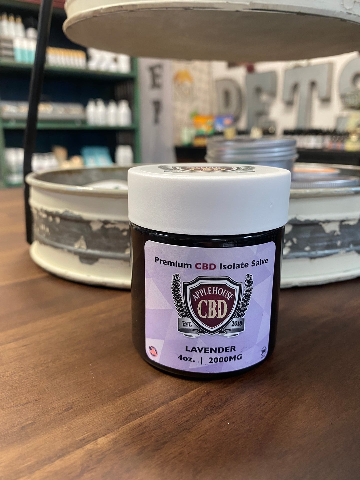 Applehouse CBD Lavender Topical Salve 2000mg  4 oz.