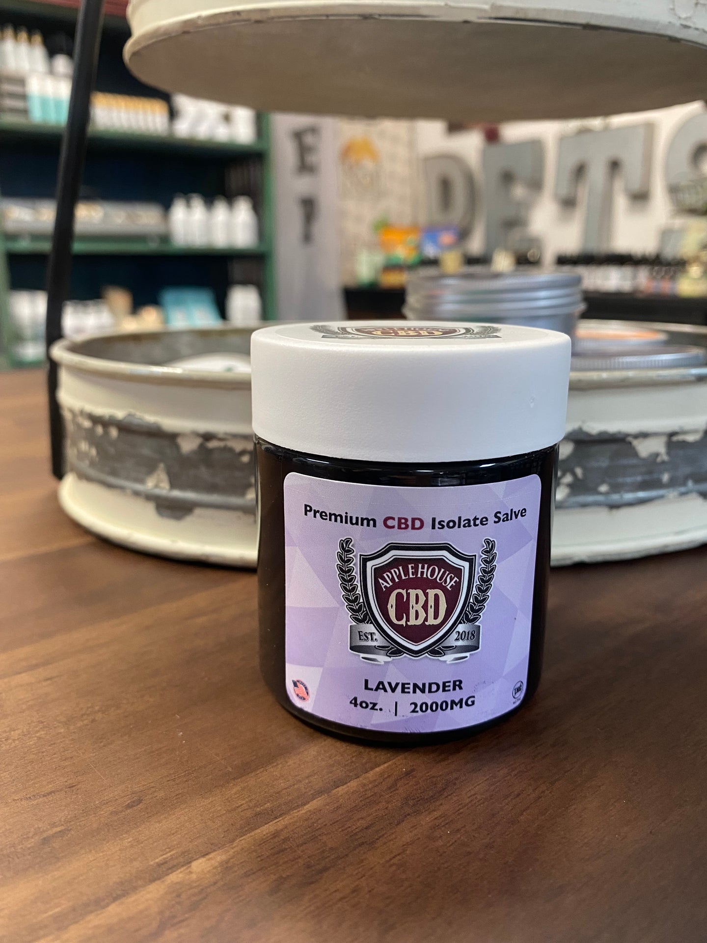 Applehouse CBD Lavender Topical Salve 2000mg  4 oz.